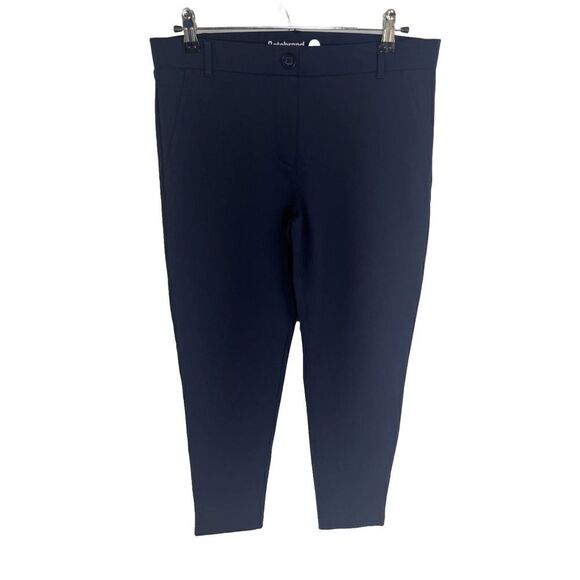 Betabrand Large Petite Short Pants Navy Blue Skinny Two Pocket Dressy Stretch - Picture 14 of 15